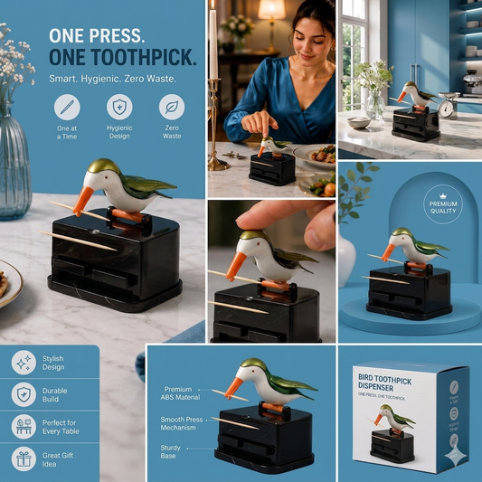 Bird Toothpick Dispenser