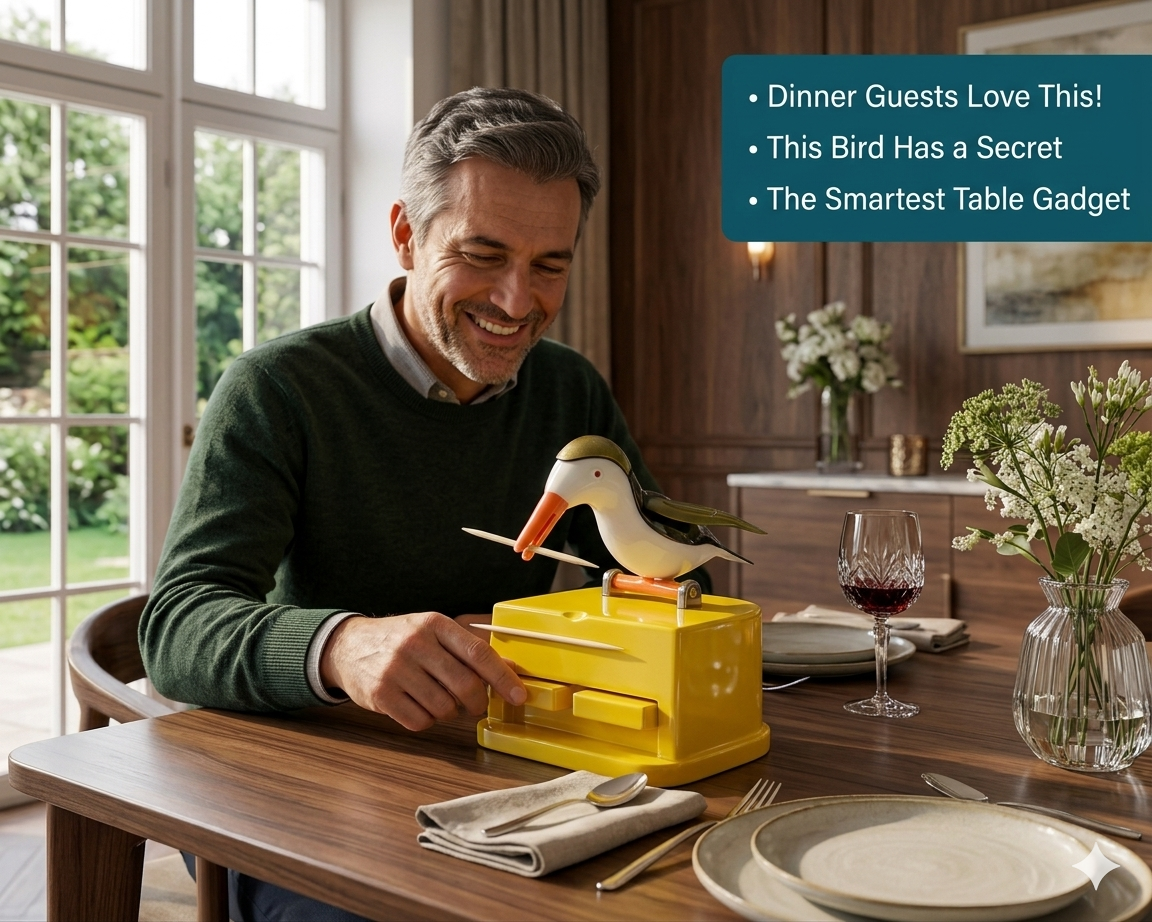 Bird Toothpick Dispenser
